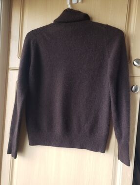 Uniqlo 100% Cashmere Women's Brown Cowl Neck Sweater